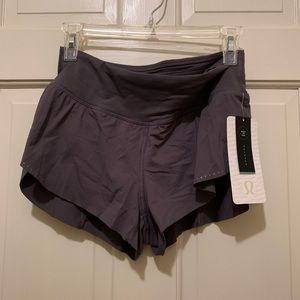 Gray Lululemon Chase Me Shorts